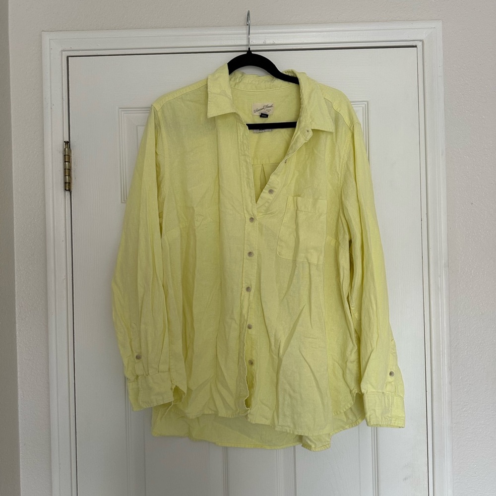 Oversized Linen Button Up